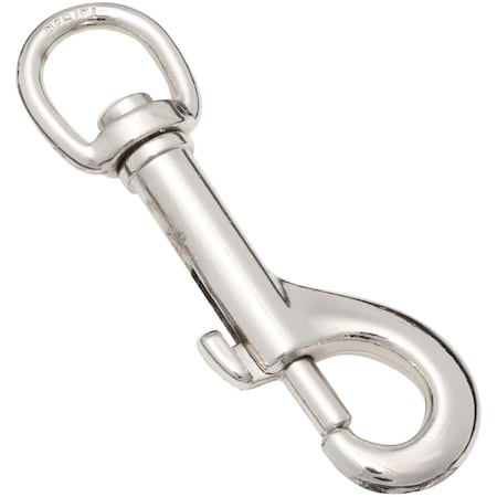 National Hardware National Hardware 1/2 in. D X 3 in. L Nickel-Plated Zinc Bolt Snap 45 lb N222-588